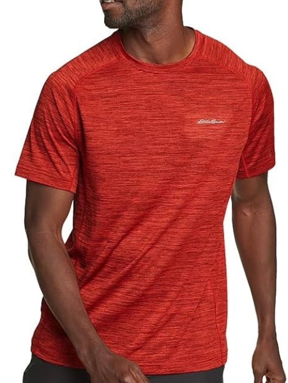 Eddie Bauer Red Performance T-Shirt Men’s Large Athletic Tee